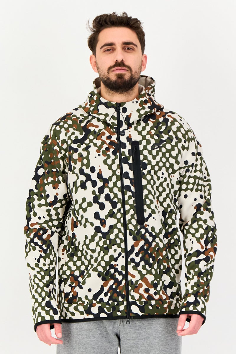 Nike Men Sportswear Fit Long Sleeve Camouflage Outdoor Hoodie, Multicolor - Image 1